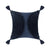 Navy Blue Woven Cushion with Tufted Pattern & Tassels MND248