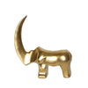 Gold Ceramic Rhinoceros Sculpture - Medium FA-D1969B