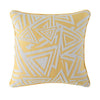 Yellow Geometric Woven Cushion RB028