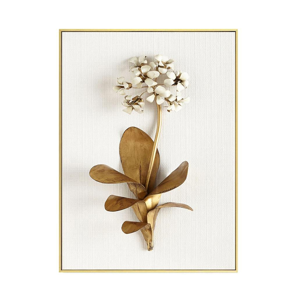Gold Botanical Wall Art - B FA-H1815B
