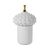 White Ceramic Architectural Lidded Jar - Large CY3906W1