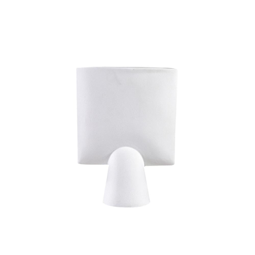 White Ceramic Vase - C FA-D21022C