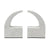 Set of 2 White Marble Bookends D0803