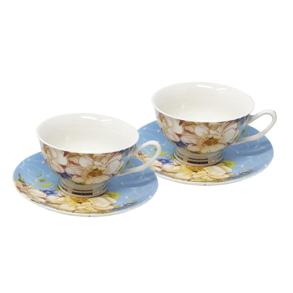 Set of 2 Ceramic Cup & Saucers HCYC-10