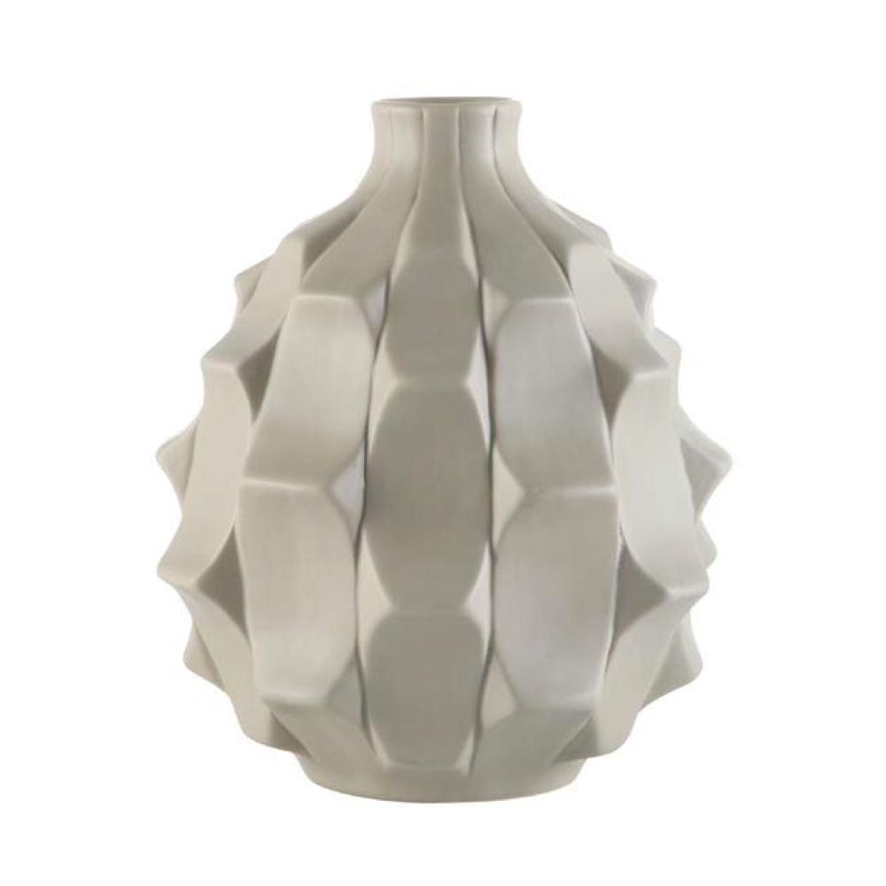 Beige Ceramic Textured Vase TJHP0004G1