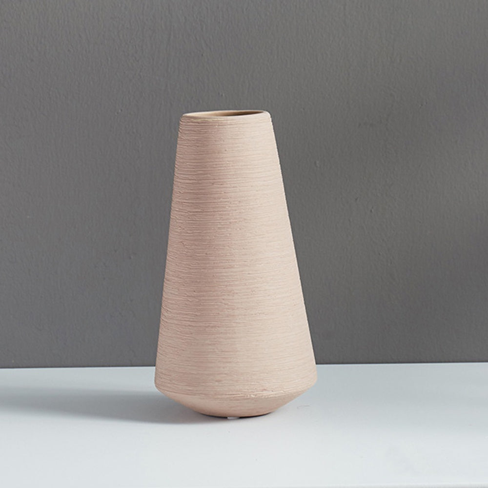 Textured Pale Blush Ceramic Vase SHCE3010058