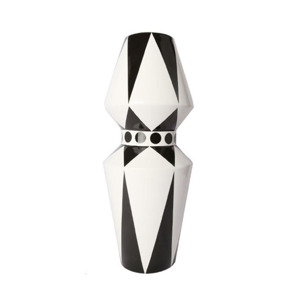 Black & White Ceramic Vase MOS-B1002-E