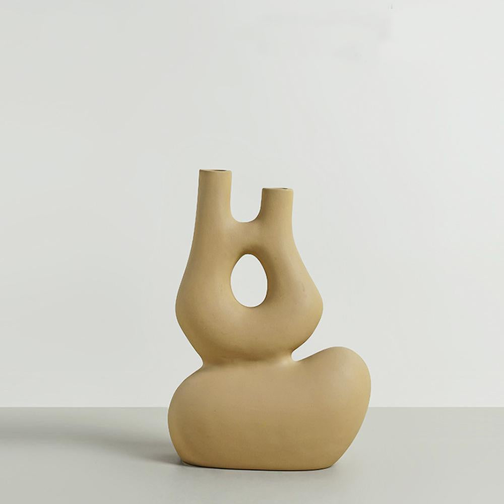 Ochre Ceramic Bud Vase ABC-2