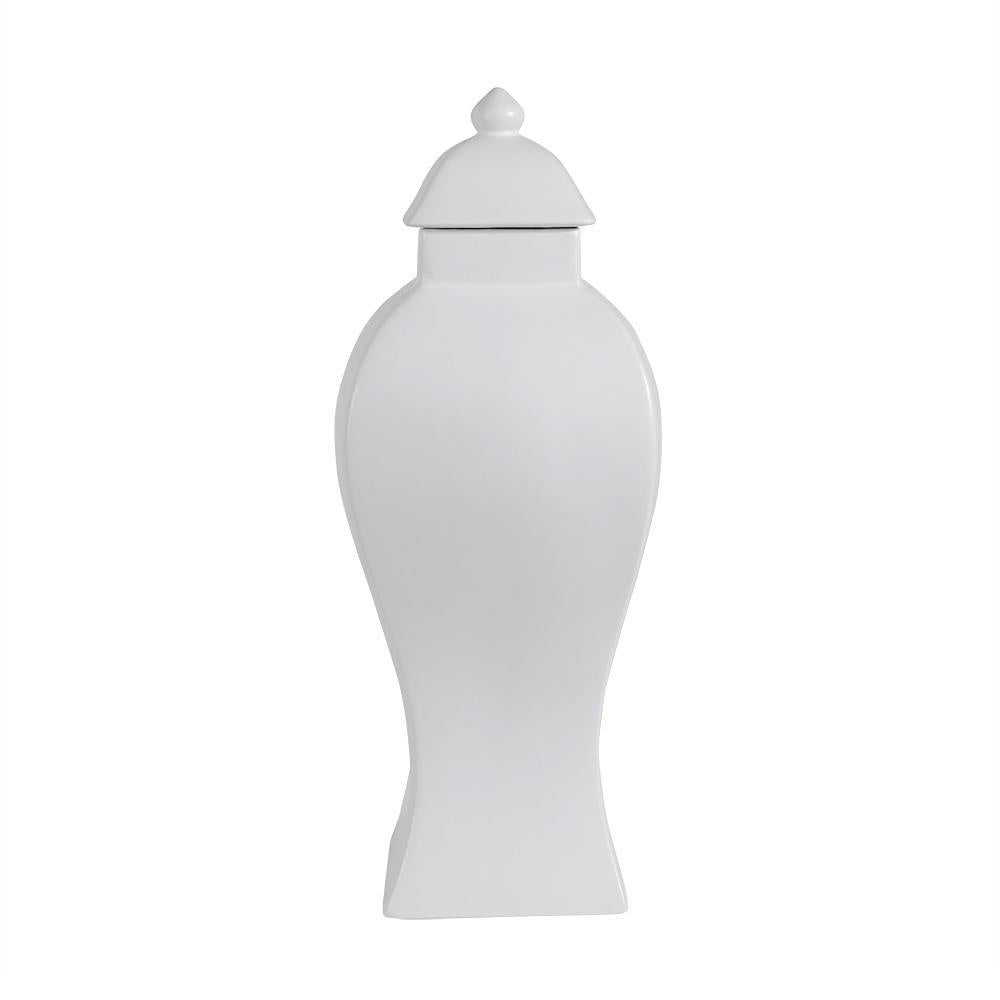 White Ceramic Jar - Medium OMS04017154W2