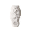 White Ceramic Organic Shaped Vase - Medium مزهرية