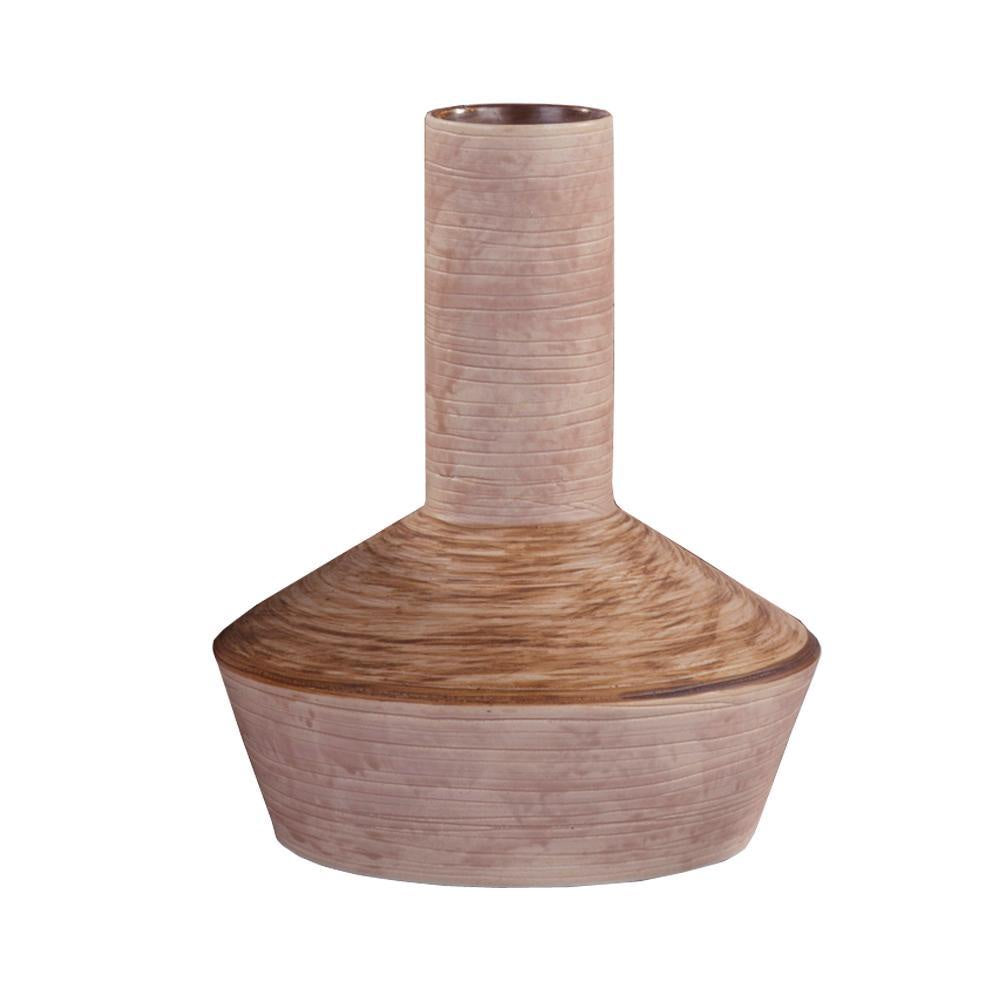 Blush & Brown Ceramic Vase 606003