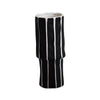 Black & White Ceramic Striped Vase JM-TC082