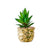 Faux Succulent in Gold Ceramic Mini Planter HL15166B