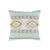 Turquoise & Yellow Embroidered Cushion BQ000885A