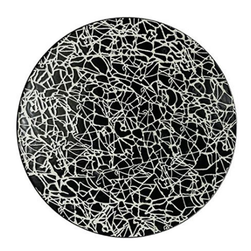 Crest Dinner Plate - Black المطبخ وتناول الطعام