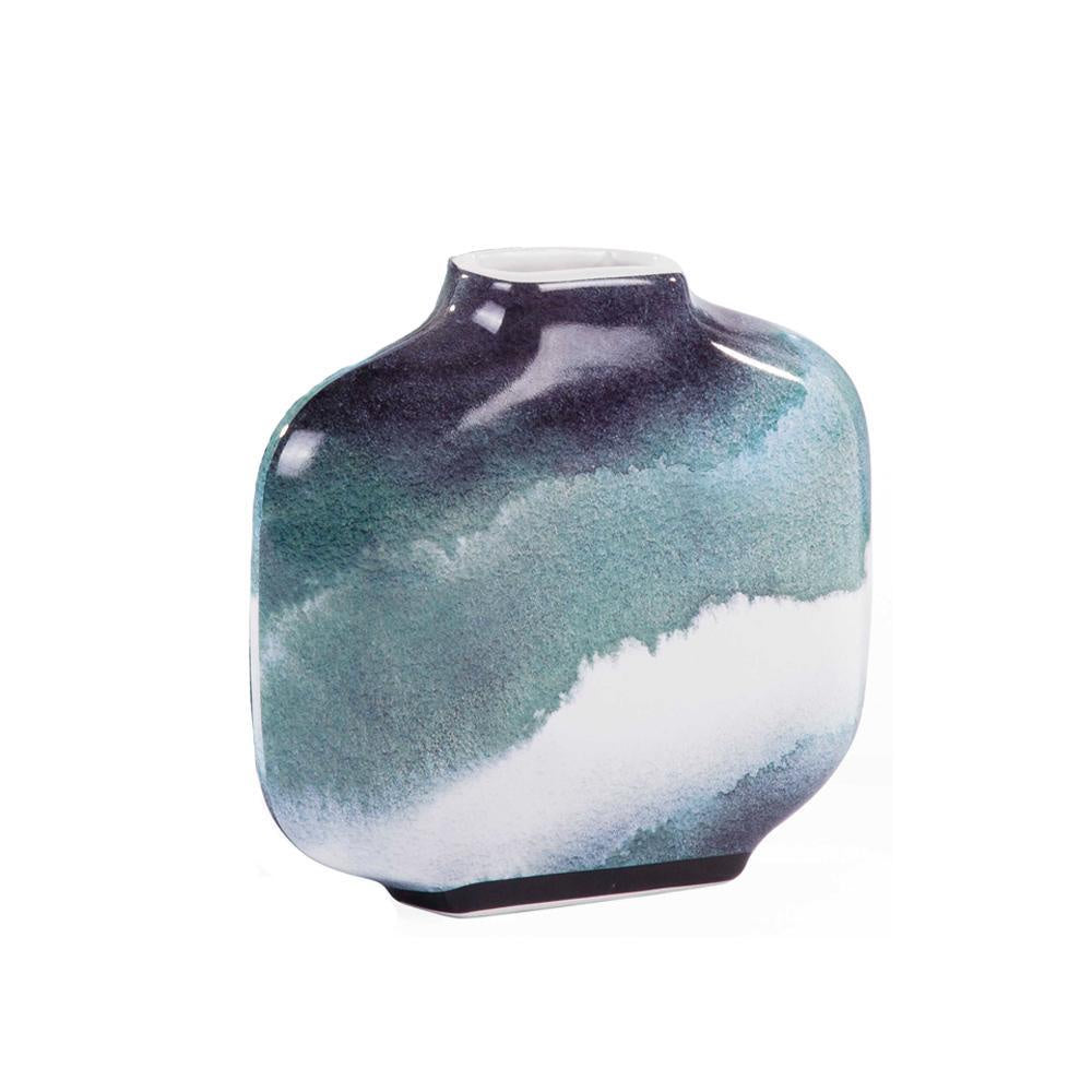 Turquoise, Navy & White Vase - Small 603173