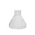 White Creased Ceramic Vase - Short HPYG3412W