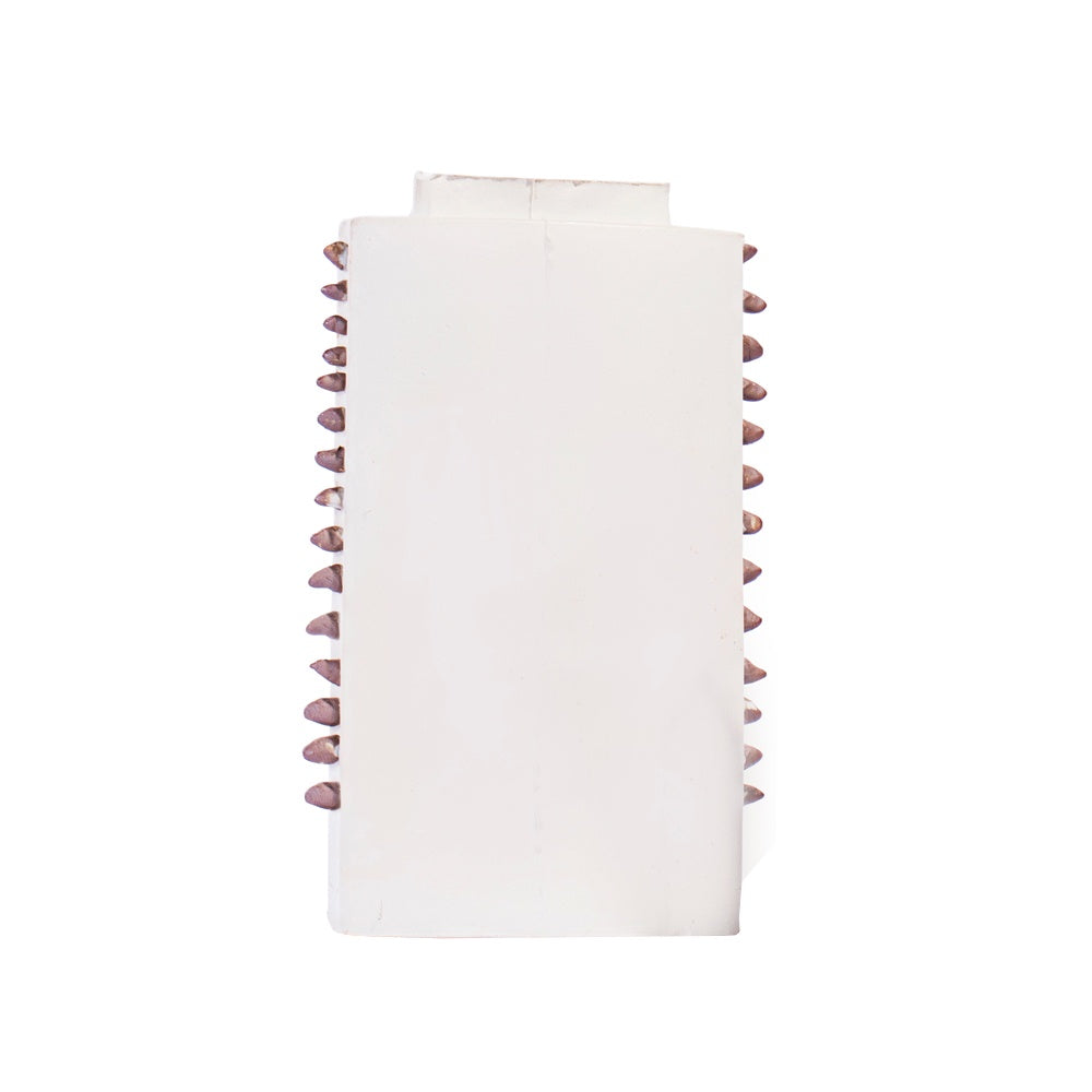 Handmade Porcelain Vase with Metallic Spike Detail - Large 608504