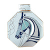 Octagonal Ceramic Jar with Horse Print - Large 600484