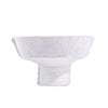 White Porcelain Textured Pedestal Bowl 608389