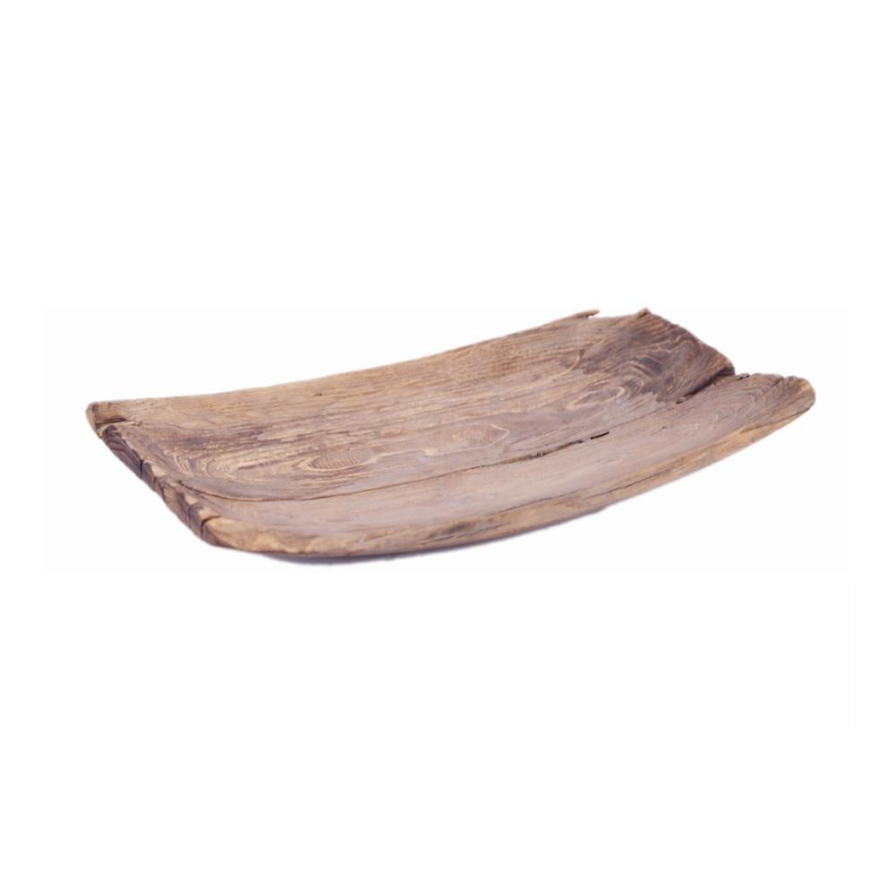 Wooden Long Shallow Bowl CF19365