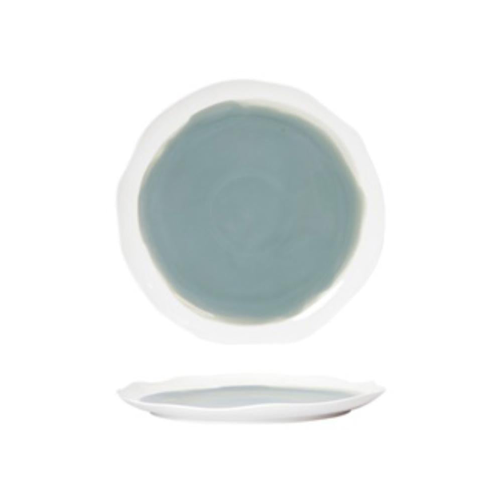 Wave Appetizer Plate - Sage NJZ-105-G-BP