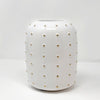 White and Gold Ceramic Vase20234 مزهرية