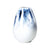 White Ceramic Vase with Blue Ink Detail - Large 603192