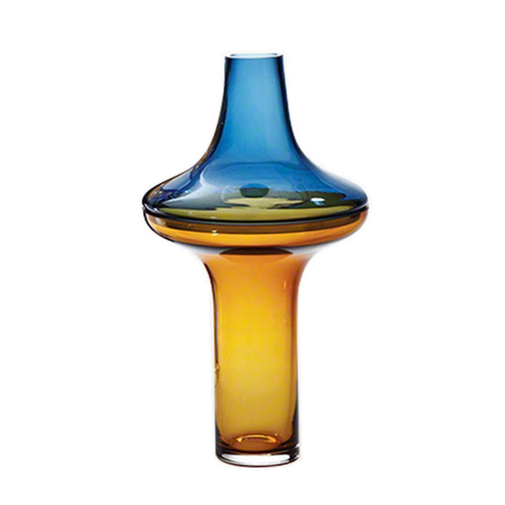 Amber & Blue Glass Vase - Tall FL-ZS254C