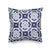 Navy Blue & White Embroidered Cushion MND162