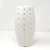 White and Gold Ceramic Vase 20235