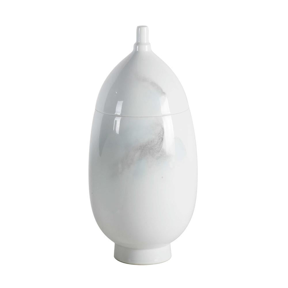 White Ceramic Jar - Tall 100373