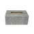 Grey Leather Tissue Box Cover DX190635