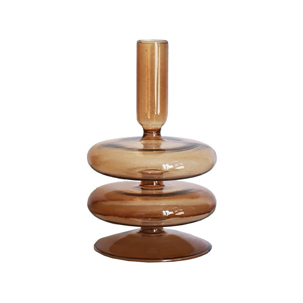 Smoked Glass Candleholder - B LT606-B