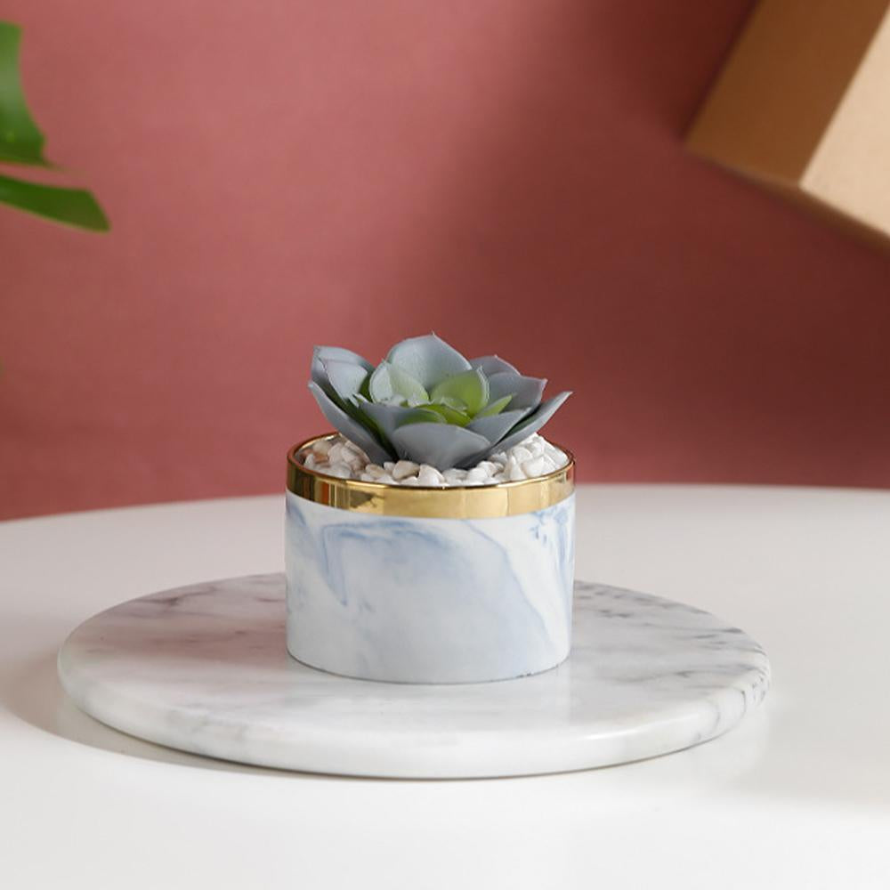 Faux Mini Succulent in Ceramic Planter HL20190628