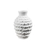 White Textured Ceramic Vase - MediumWS-406-W-2 مزهرية
