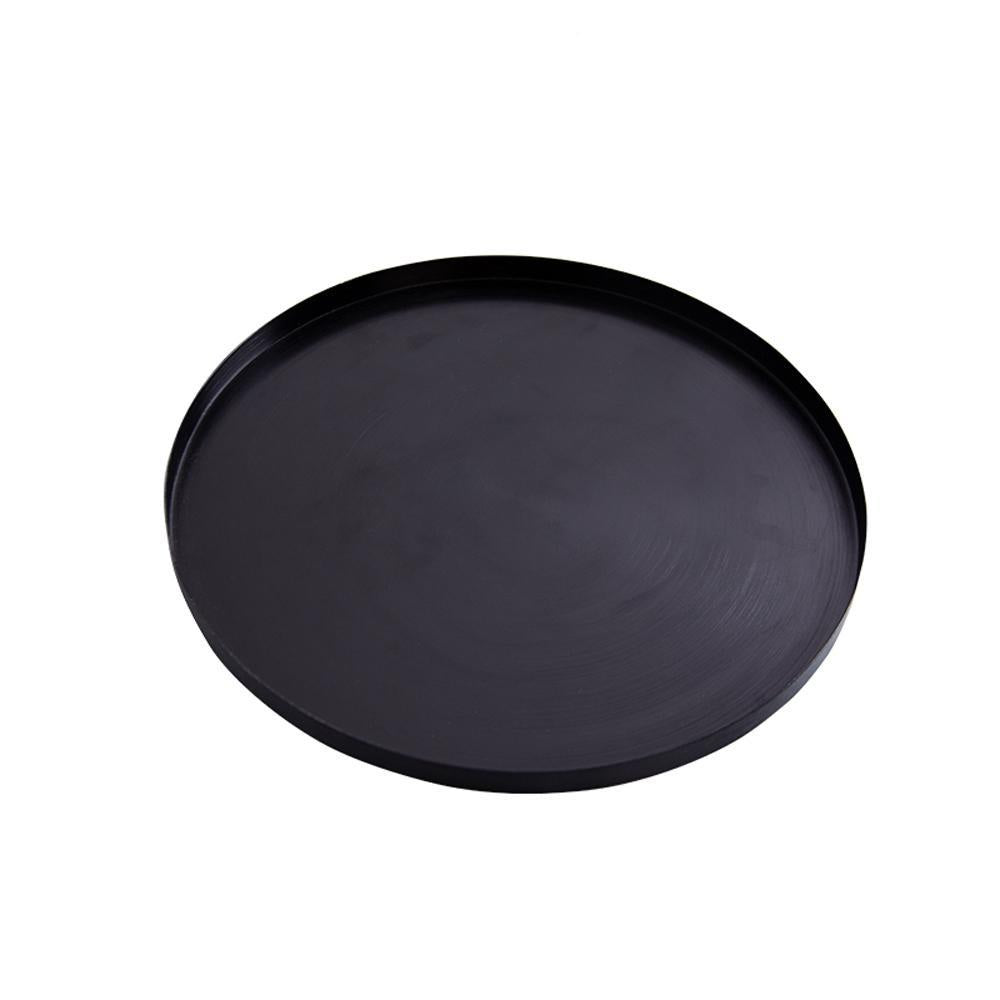 Black Stainless Steel Round Tray FC-W2007A
