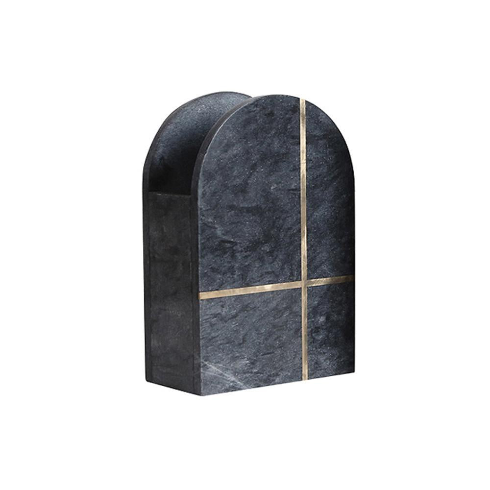 Black Marble Vase - Medium FB-T2002B