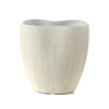 White Ceramic Hand Scribed Planter HPLX0179W1
