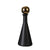 Black Ceramic Bottle with Gold Top - Medium FA-D2056B
