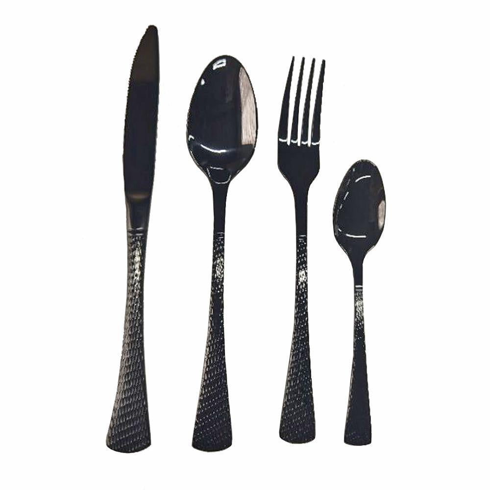 Maddox 4-Piece Flatware Set - Black TD-1017B-B