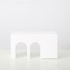 White Sculptural Décor with Arches LT574-W