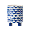 Blue & White Ceramic Planter - Small 8557