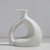 White Textured Ceramic Bud VaseLT604-F مزهرية