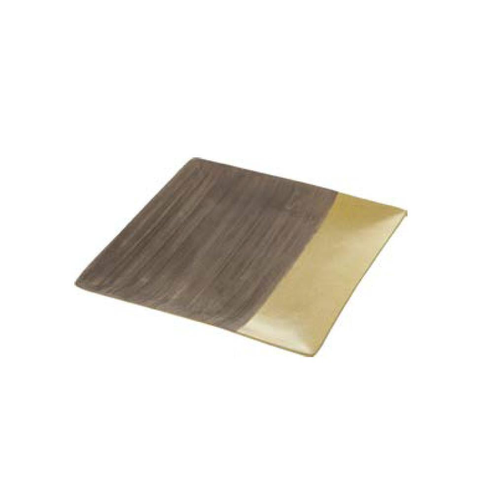 Brown & Gold Hand Scribed Plate RYLX0226YC2