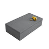 Grey  Leather Box with Stainless Steel FB-PG2009B