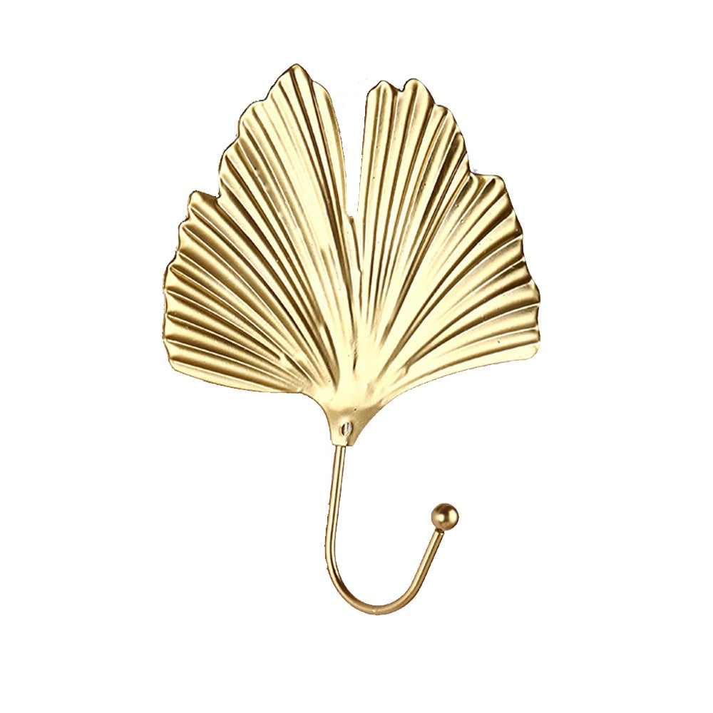 Gold Metal Leaf Wall Hook - C SHDG1191017