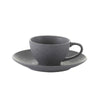 Set of 2 Grey Ceramic Cups & Saucers RYYG0168C