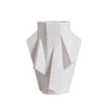 White Abstract Ceramic Vase - Medium مزهرية