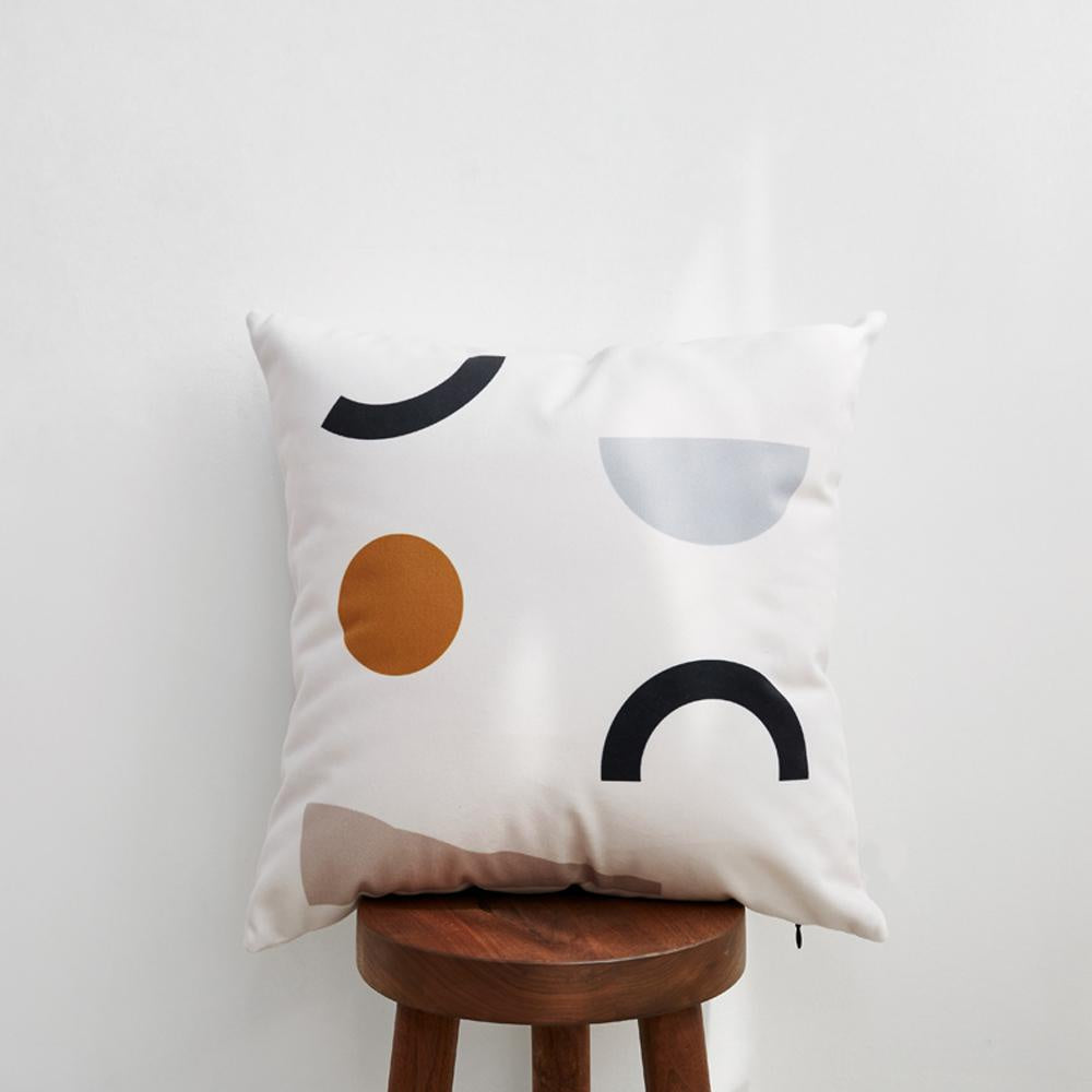 Abstract Geometric Printed Cushion MND197